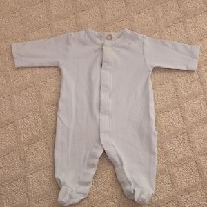 The proper peony Blue Baby One Piece